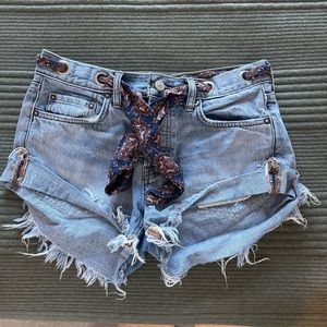 Free People We The Free Jean shorts